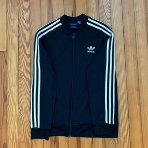 Adidas 90s Track Jacket in Navy and White Stripe